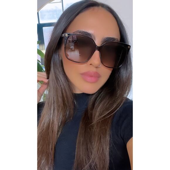 NEW Gucci GG0022S Brown Havana Square Classic Sunglasses main image 6